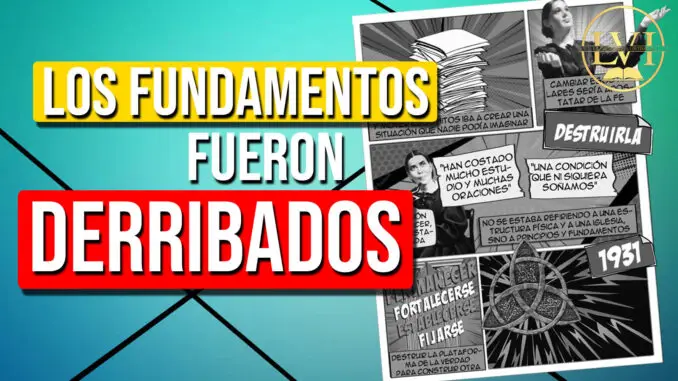 Los fundamentos fueron derribados